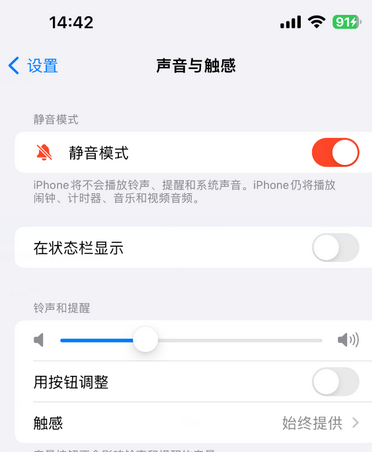 益阳苹果15Pro维修网点分享iPhone15Pro系列机型中隐藏静音图标 